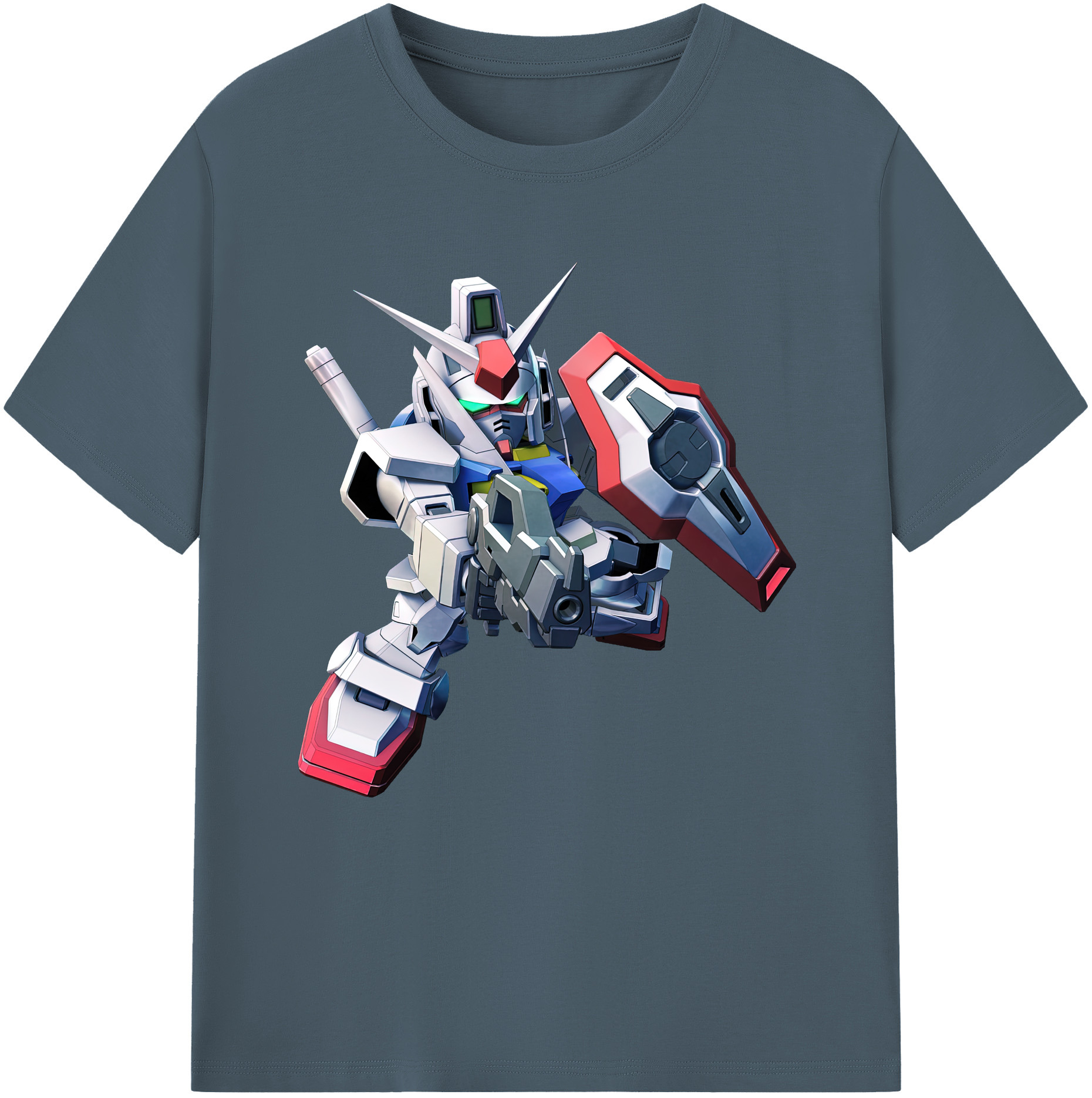 （画像用） 機動戦士ガンダム Mobile Suit Gundam 綿100％半袖Tシャツ（フロントプリント）